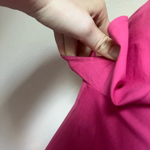 VALENTINO Pink Asymmetrical Technocouture Mini Dress, size 6 - Picture 6 of 11